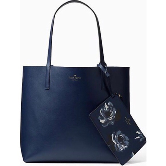 Kate Spade ♠️NWT Reversible Tote Bag With Wristlet - Picture 4 of 8